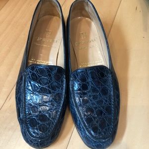 Gravati Navy Croc Loafers